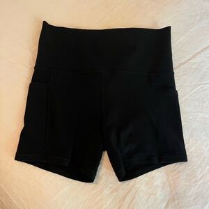 Black Women's High-Waisted Shorts